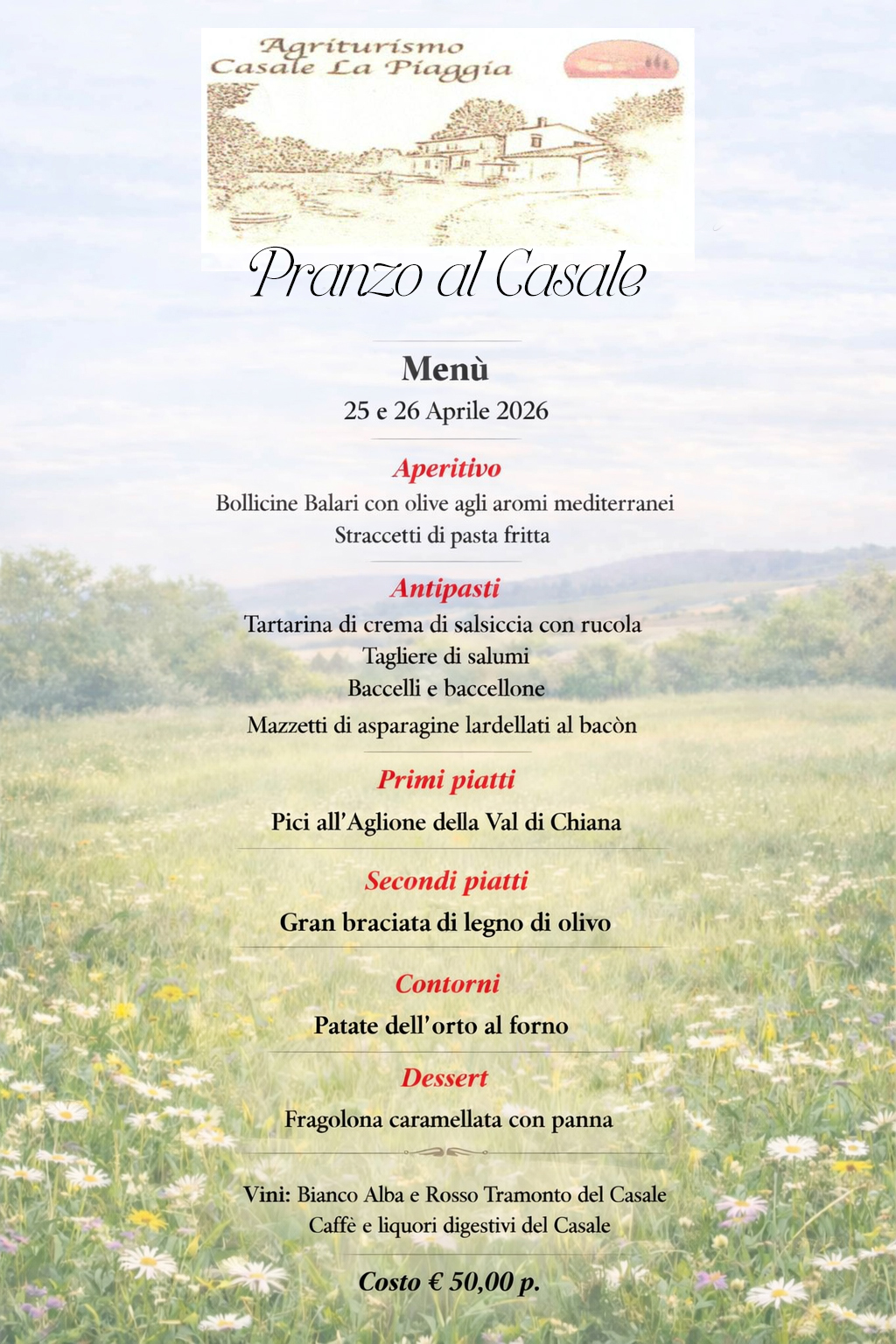 25 and 26 April 2026