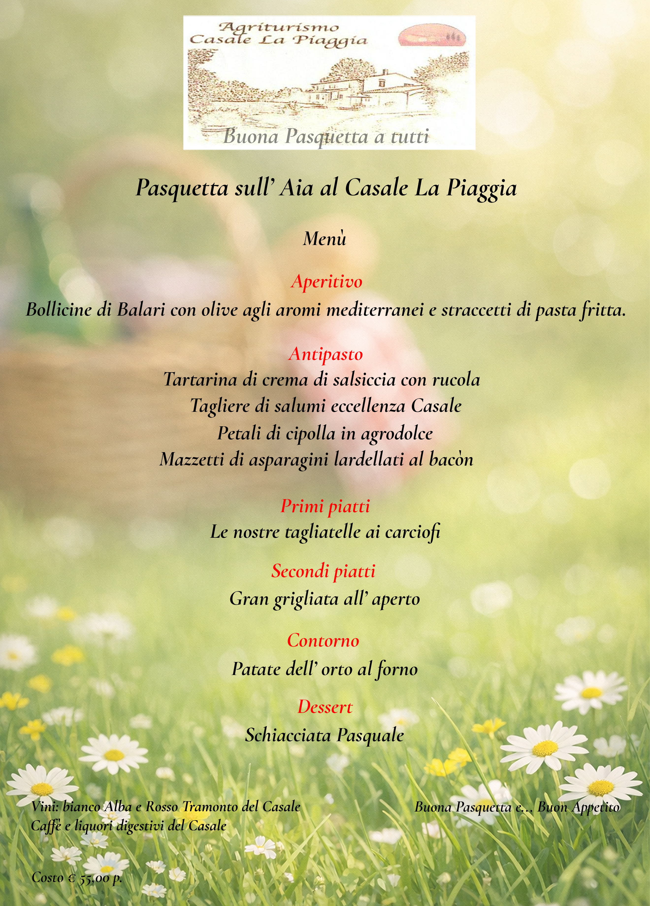 Menu di Pasquetta